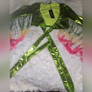 Club Exx Fringe Shrug